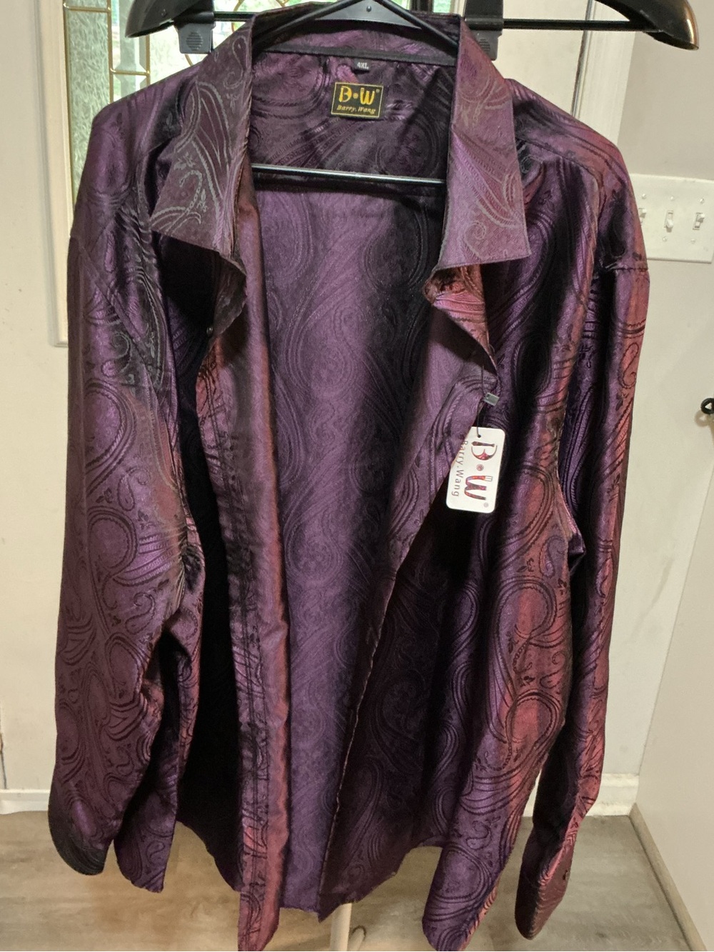 Purple Paisley Men's Dress Shirt